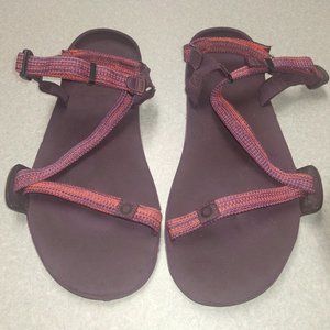 Used ultralight size 10 Xero Z-Trail EV Sandals--Women's pink.